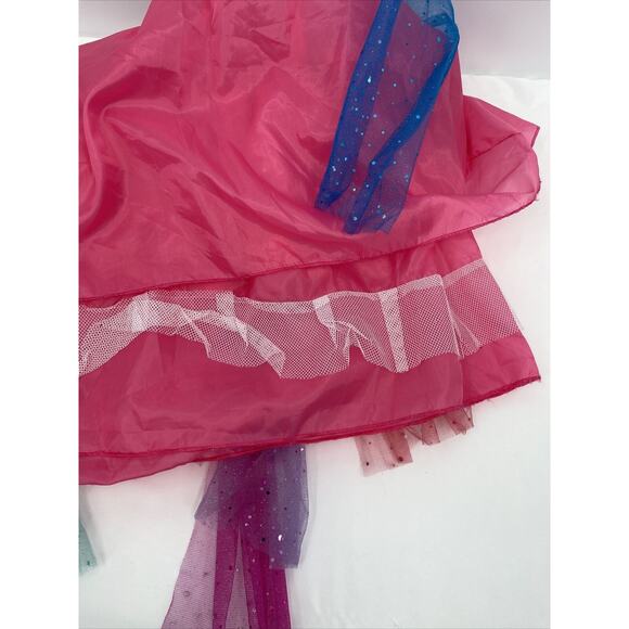 Girls Round Neck Sleeveless Tie Back Unicorn Tank Tutu Dress Multicolor Size XL - Picture 7 of 9